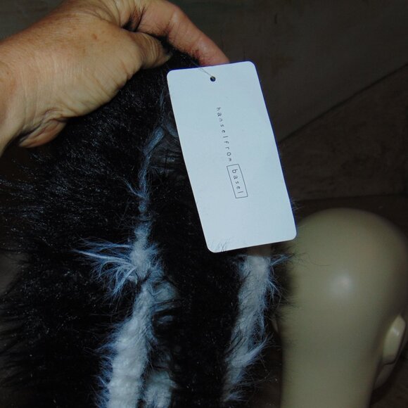 RARE Hansel from Basel Beanie Hat Black Prototype Fuzzy Y2K Winter Cabin Classic - Picture 6 of 6